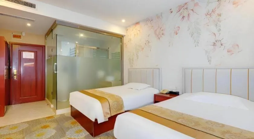 Bed in Junlai Hotel Pudong Airport Shanghai