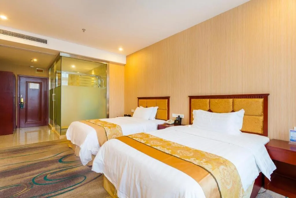 Bed in Junlai Hotel Pudong Airport Shanghai