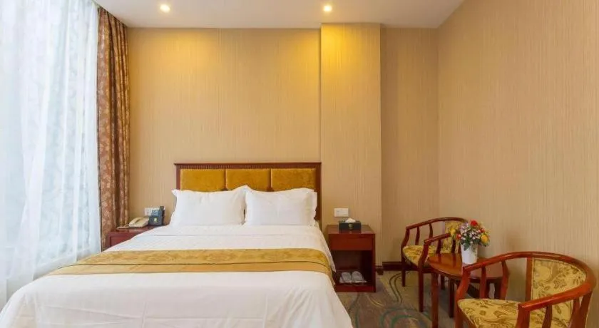 Bed in Junlai Hotel Pudong Airport Shanghai