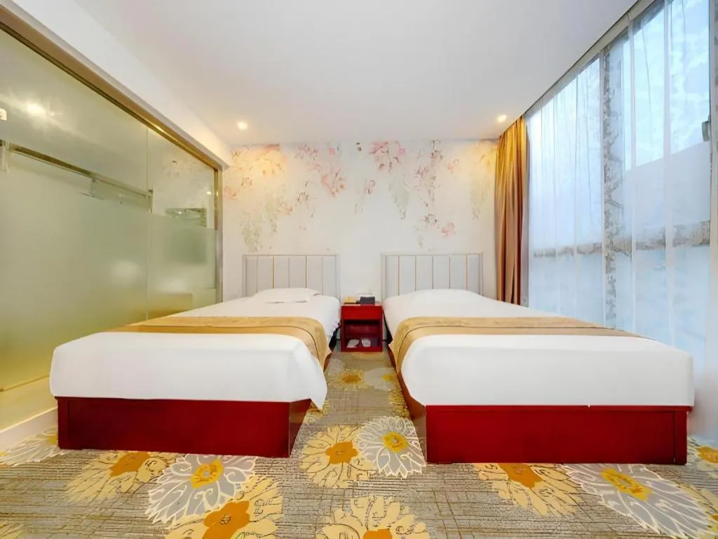 Bed in Junlai Hotel Pudong Airport Shanghai