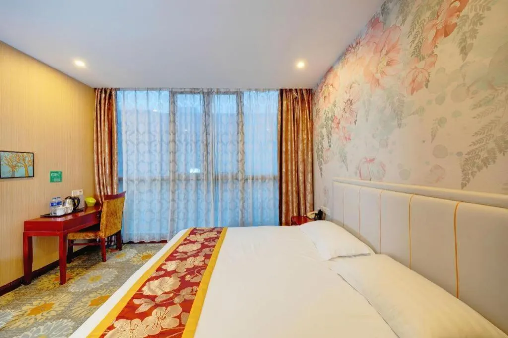 Bed in Junlai Hotel Pudong Airport Shanghai