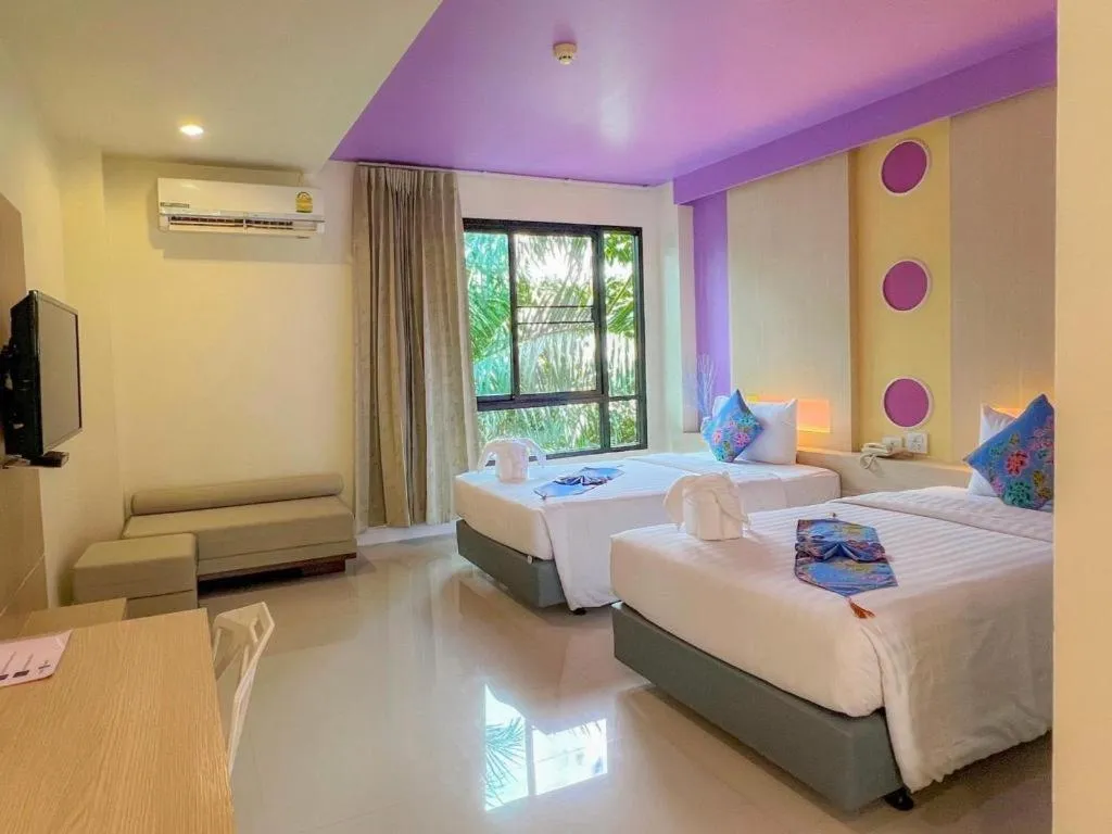 Bed in Na Tubthieng Boutique Resort Trang