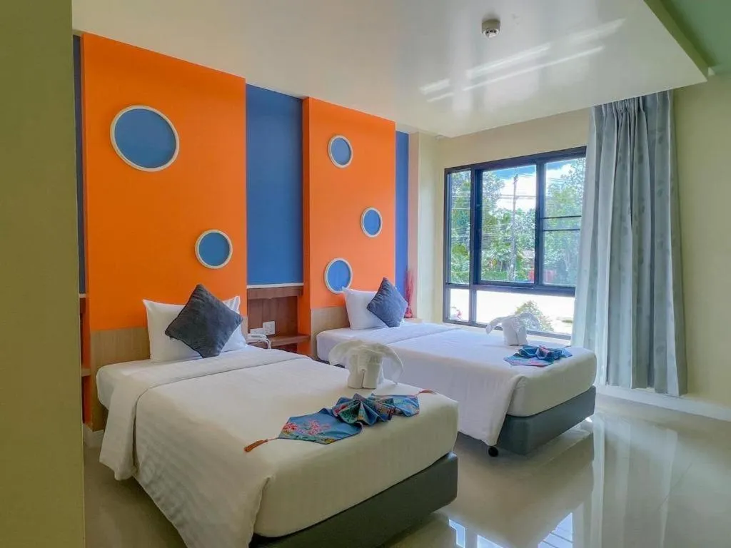 Bed in Na Tubthieng Boutique Resort Trang