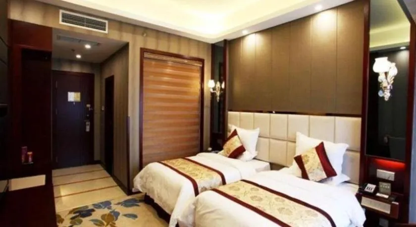 Bed in GreenTree Eastern Zigong Huashang International City Huichuan Road Hotel