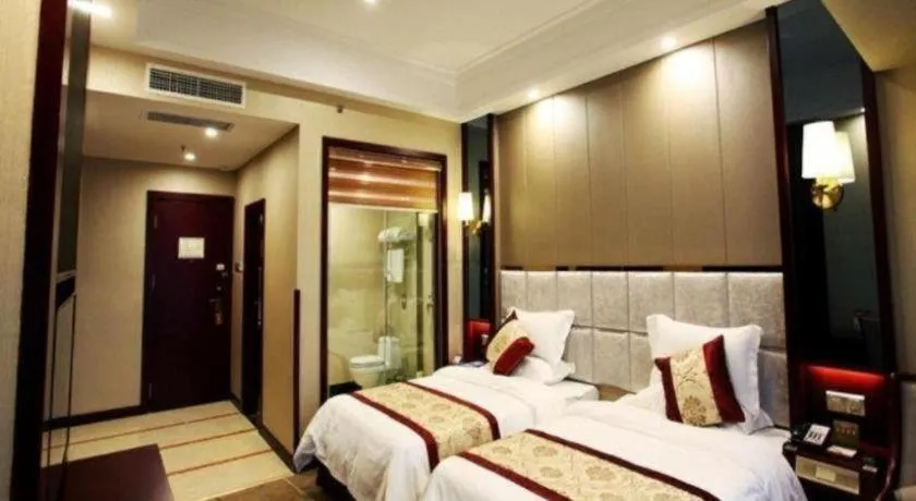 Bed in GreenTree Eastern Zigong Huashang International City Huichuan Road Hotel