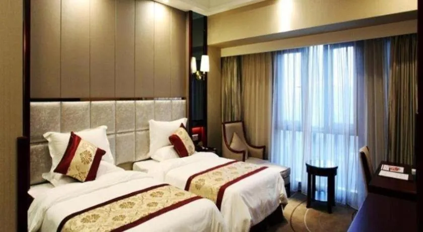 Bed in GreenTree Eastern Zigong Huashang International City Huichuan Road Hotel