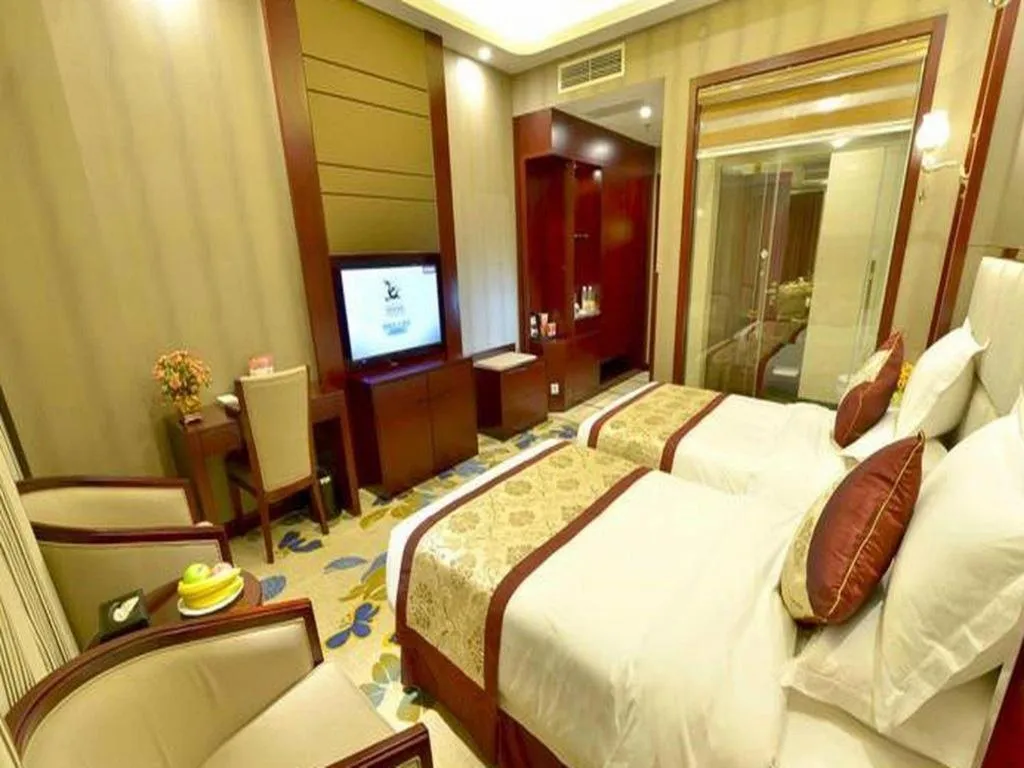 Bed in GreenTree Eastern Zigong Huashang International City Huichuan Road Hotel
