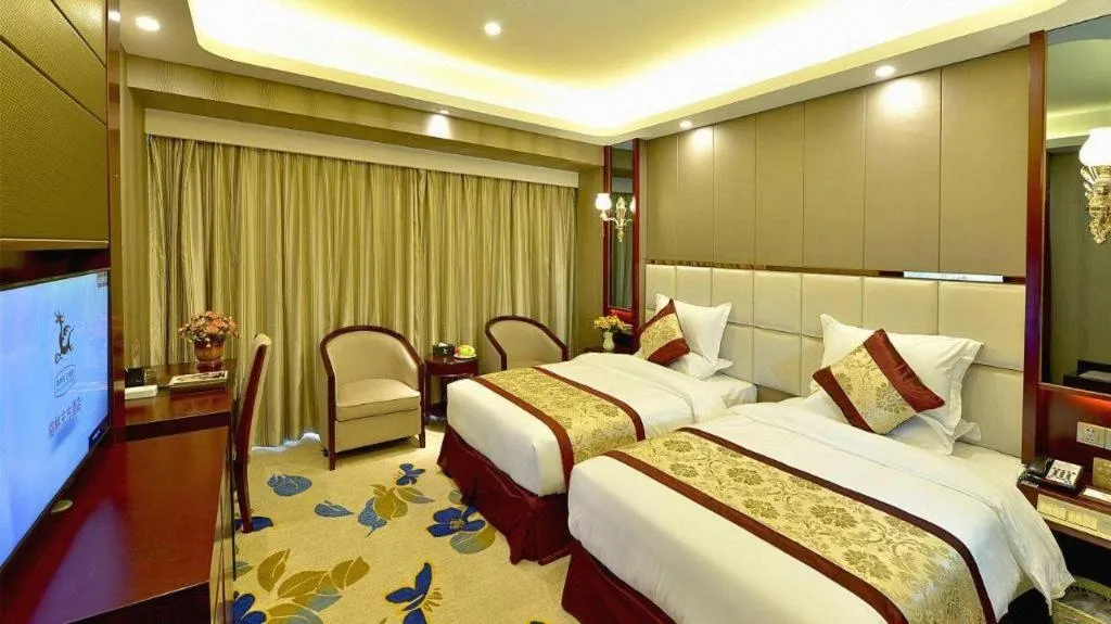 Bed in GreenTree Eastern Zigong Huashang International City Huichuan Road Hotel