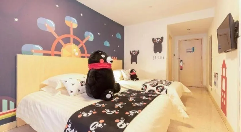 Bed in Jinjiang Inn Guangzhou Liwan Caihongqiao Metro Station