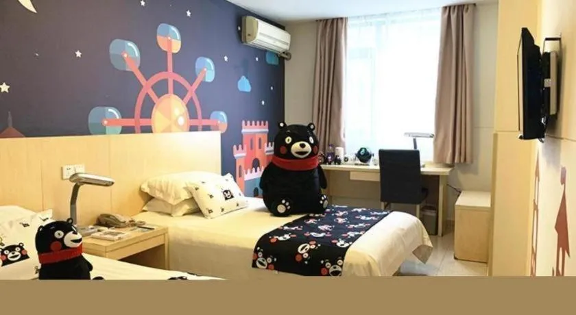 Bed in Jinjiang Inn Guangzhou Liwan Caihongqiao Metro Station