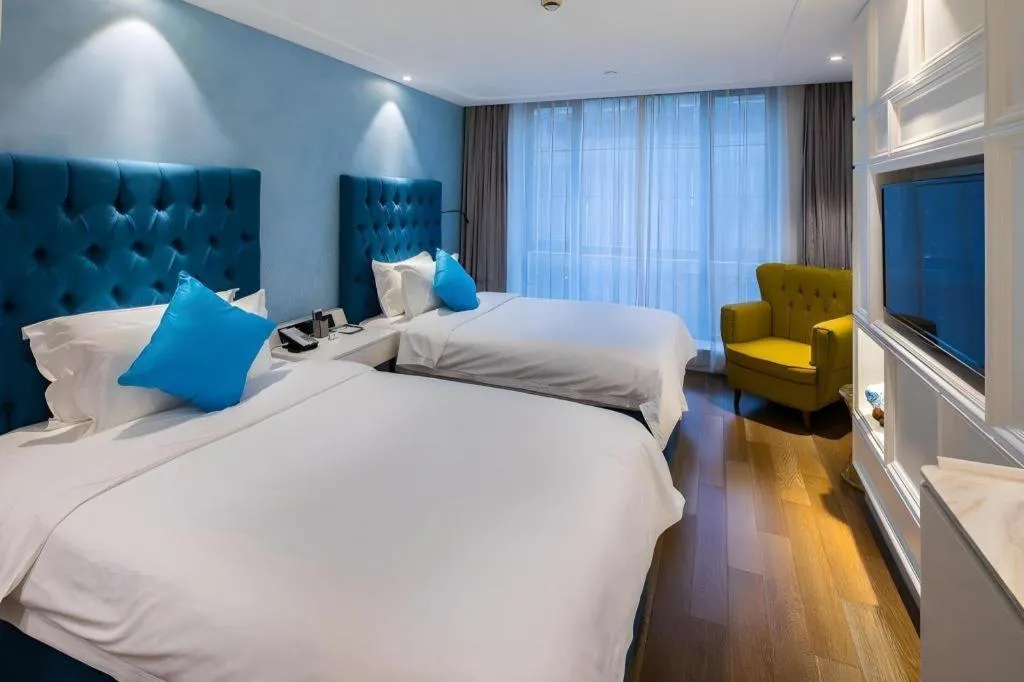 Bed in Shanghai Jinchen Hotel