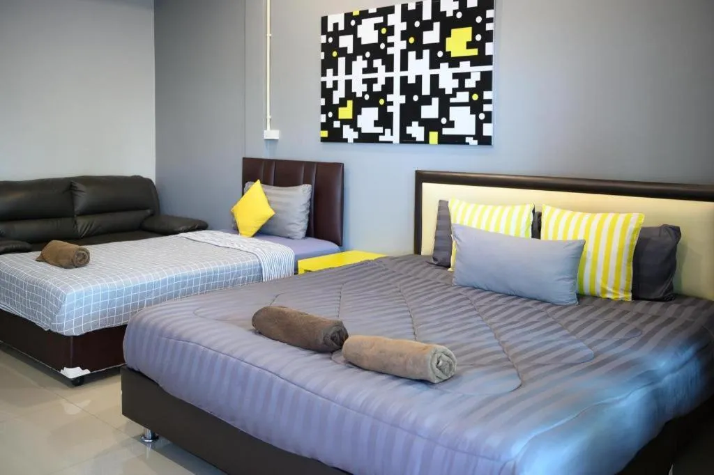 Bed in Nithra Ratree Hotel