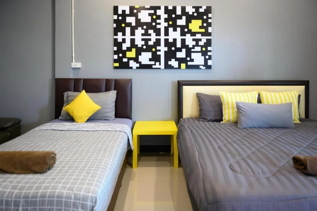 Bed in Nithra Ratree Hotel