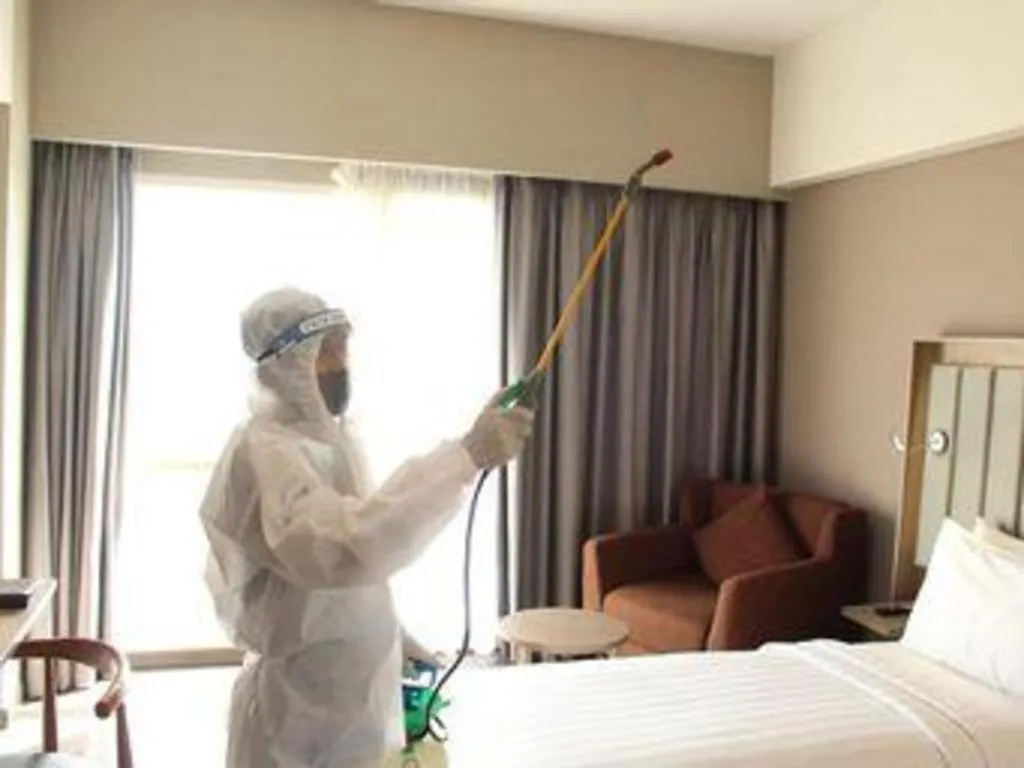 Bed in Gammara Hotel Makassar