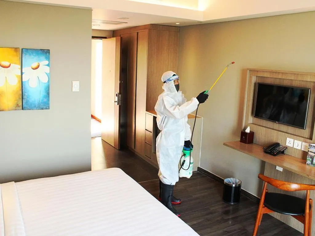 Bed in Gammara Hotel Makassar