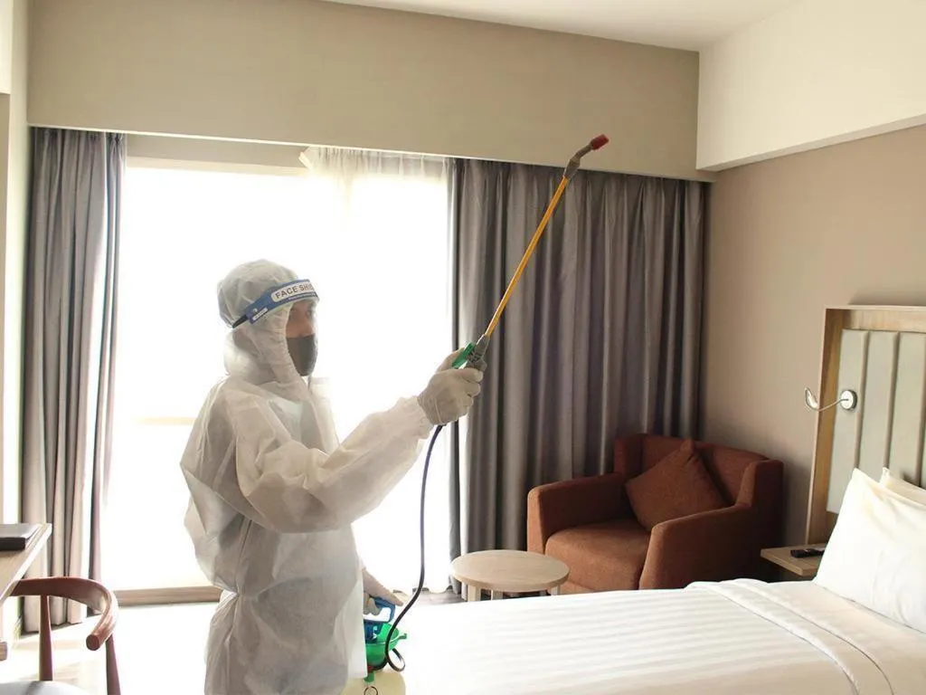 Bed in Gammara Hotel Makassar