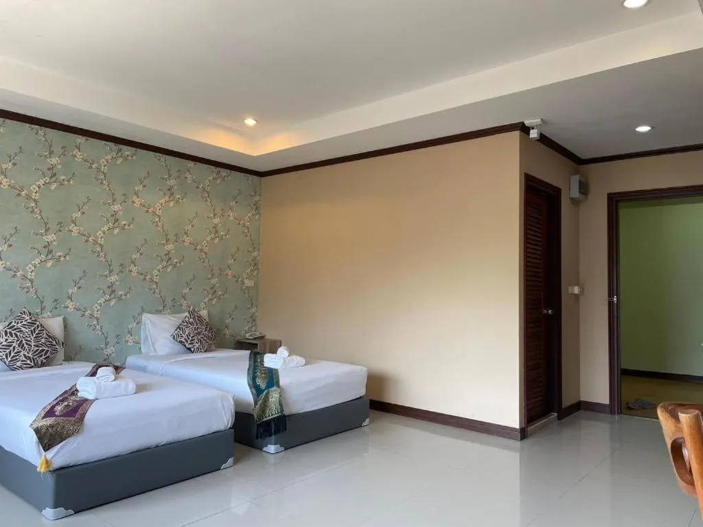 Bed in Khaoyai Kirithantip Resort