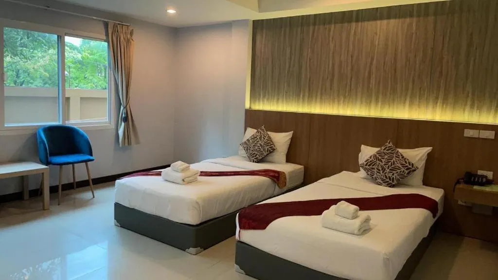 Bed in Khaoyai Kirithantip Resort