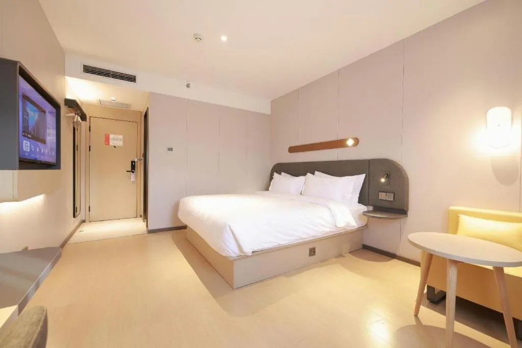 Bed in Jinjiang Inn Beijing Capital International Airport New Expo Metro Station