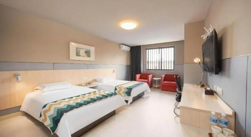 Bed in Jinjiang Inn Suqian Xiangwang Hometown Xingfu South Road