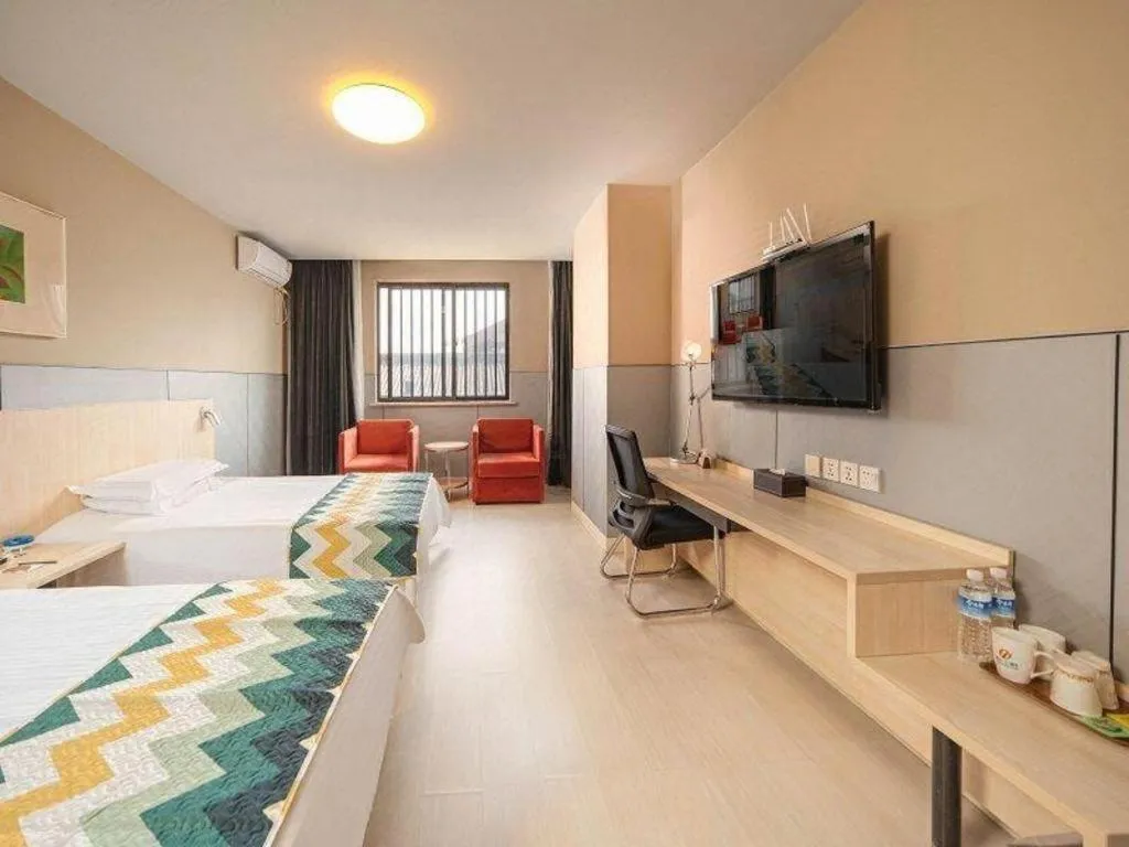 Bed in Jinjiang Inn Suqian Xiangwang Hometown Xingfu South Road