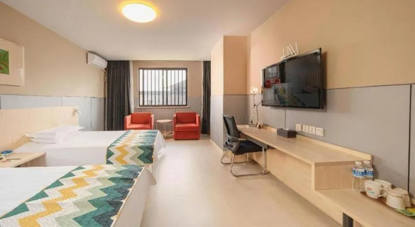 Bed in Jinjiang Inn Suqian Xiangwang Hometown Xingfu South Road