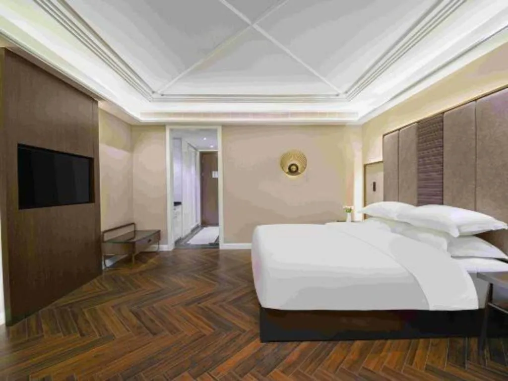 Bed in Metropolo Hotel Hefei Baohe Wandabao Park Metro Station