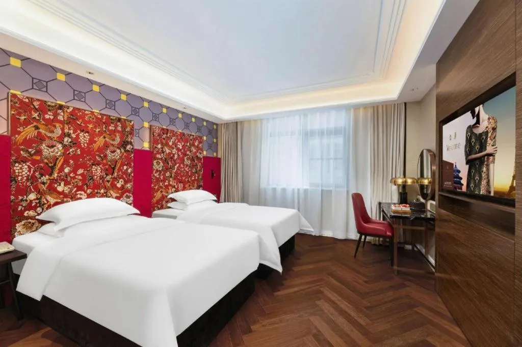 Bed in Metropolo Hotel Hefei Baohe Wandabao Park Metro Station