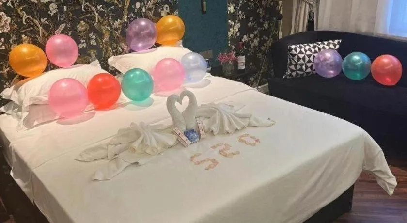 Bed in Metropolo Hotel Hefei Baohe Wandabao Park Metro Station