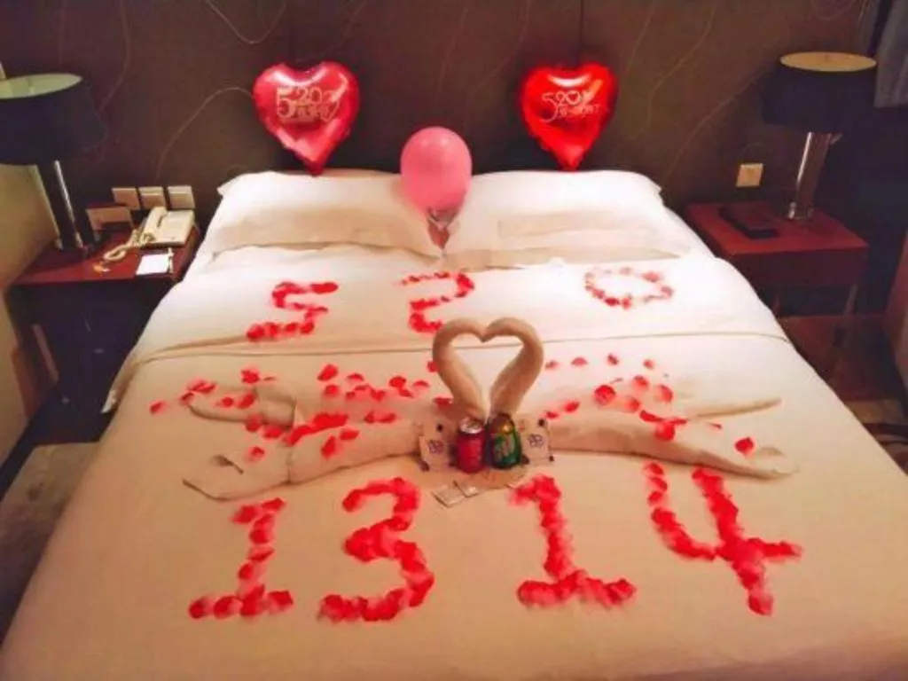 Bed in Metropolo Hotel Hefei Baohe Wandabao Park Metro Station