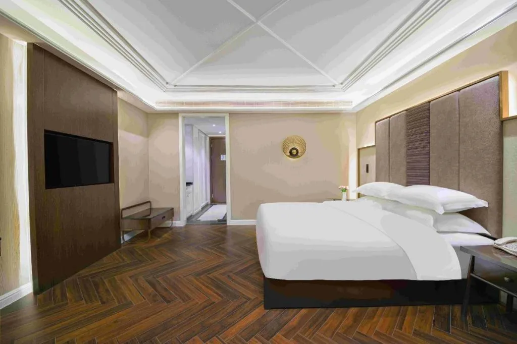 Bed in Metropolo Hotel Hefei Baohe Wandabao Park Metro Station