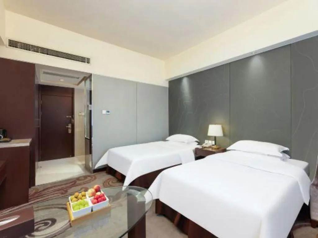 Bed in Metropolo Hotel Hefei Baohe Wandabao Park Metro Station