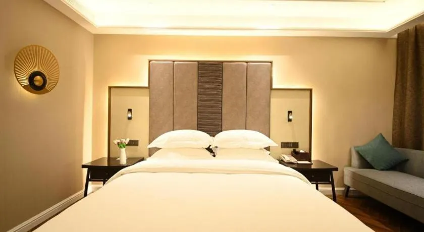 Bed in Metropolo Hotel Hefei Baohe Wandabao Park Metro Station