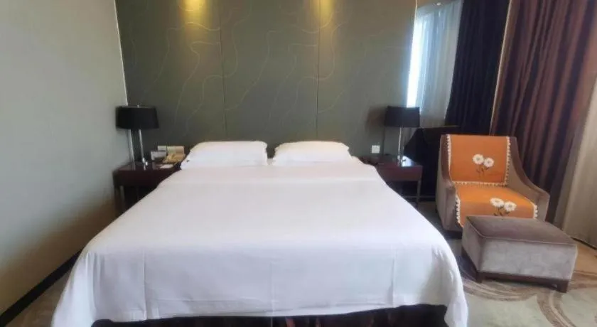 Bed in Metropolo Hotel Hefei Baohe Wandabao Park Metro Station