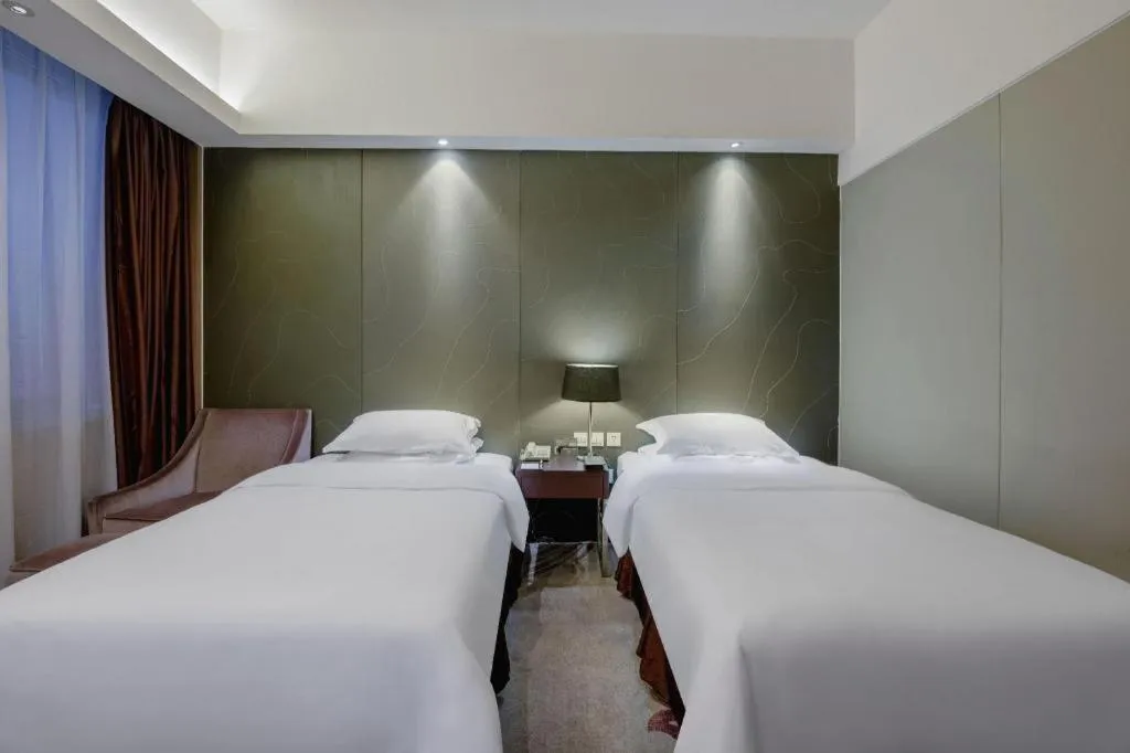 Bed in Metropolo Hotel Hefei Baohe Wandabao Park Metro Station