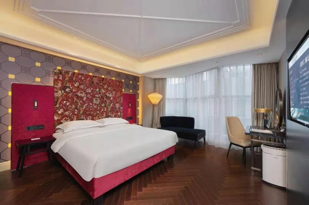 Bed in Metropolo Hotel Hefei Baohe Wandabao Park Metro Station