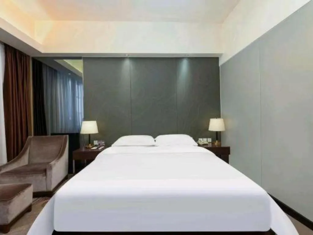 Bed in Metropolo Hotel Hefei Baohe Wandabao Park Metro Station