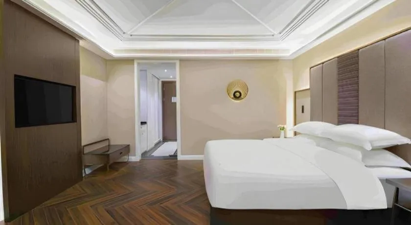 Bed in Metropolo Hotel Hefei Baohe Wandabao Park Metro Station