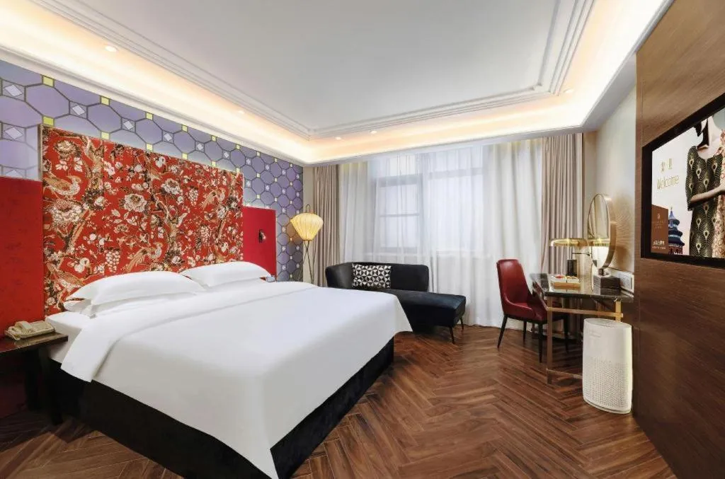 Bed in Metropolo Hotel Hefei Baohe Wandabao Park Metro Station