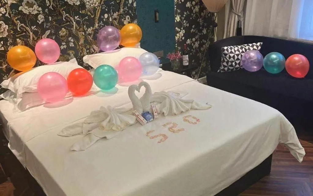 Bed in Metropolo Hotel Hefei Baohe Wandabao Park Metro Station