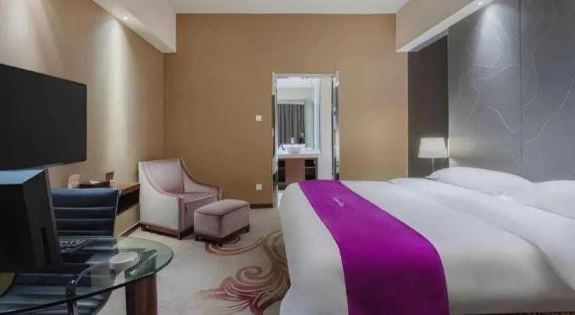 Bed in Metropolo Hotel Hefei Baohe Wandabao Park Metro Station