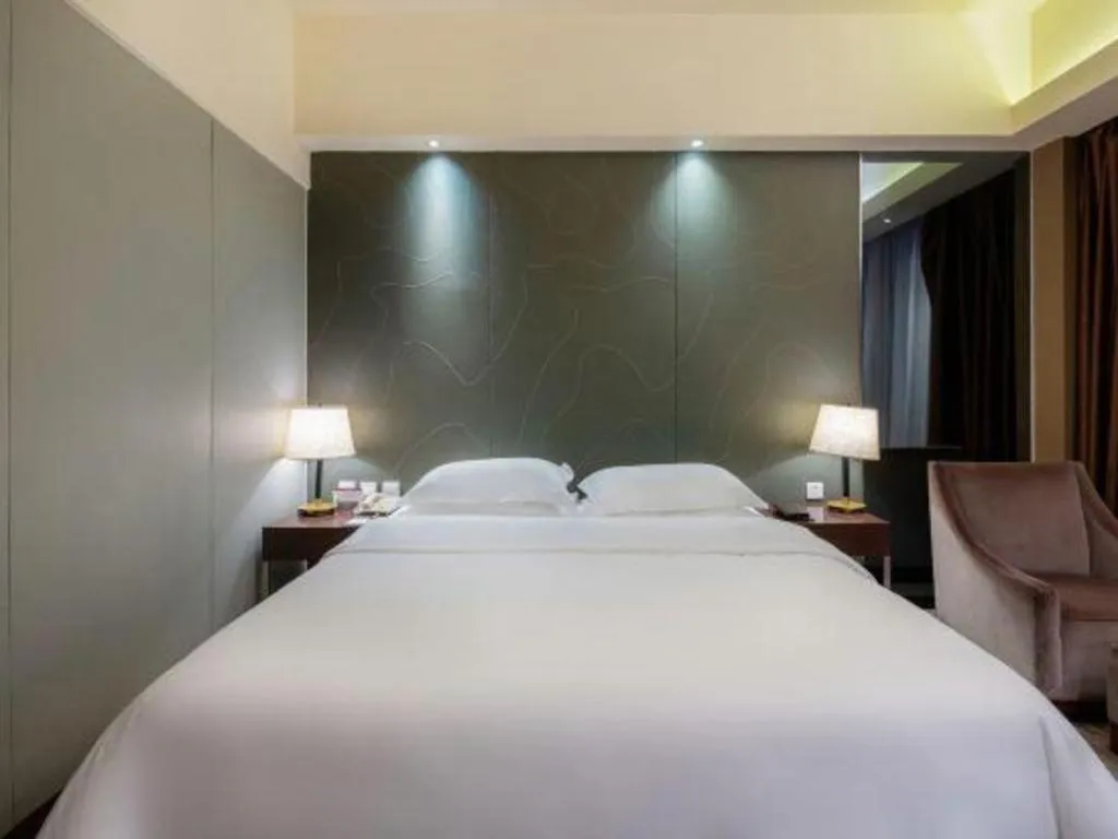 Bed in Metropolo Hotel Hefei Baohe Wandabao Park Metro Station