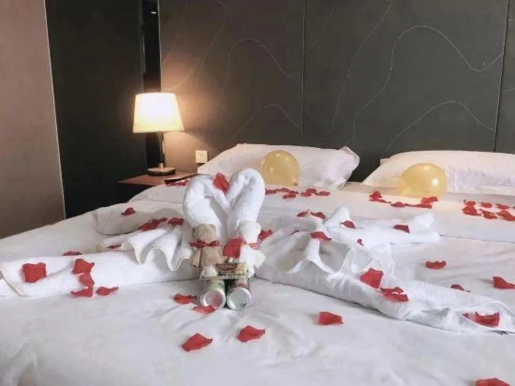 Bed in Metropolo Hotel Hefei Baohe Wandabao Park Metro Station