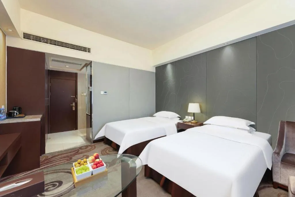 Bed in Metropolo Hotel Hefei Baohe Wandabao Park Metro Station