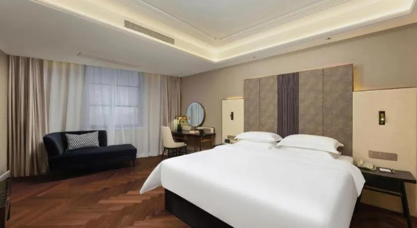 Bed in Metropolo Hotel Hefei Baohe Wandabao Park Metro Station