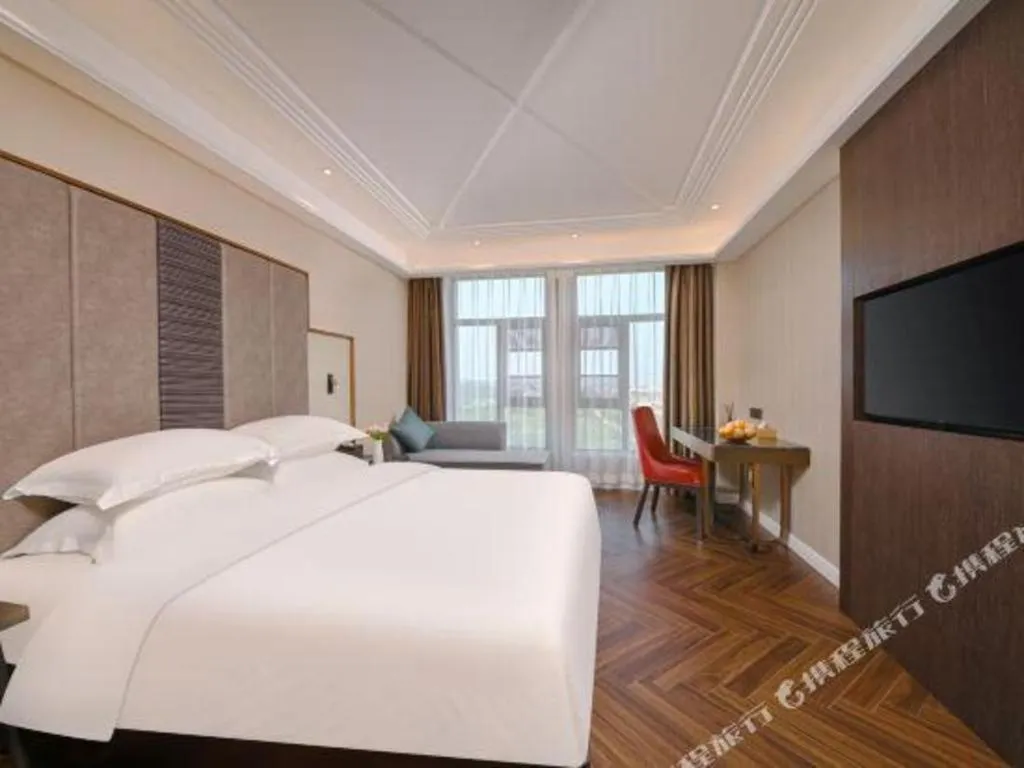 Bed in Metropolo Hotel Hefei Baohe Wandabao Park Metro Station