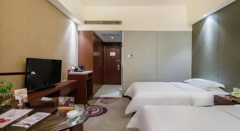 Bed in Metropolo Hotel Hefei Baohe Wandabao Park Metro Station