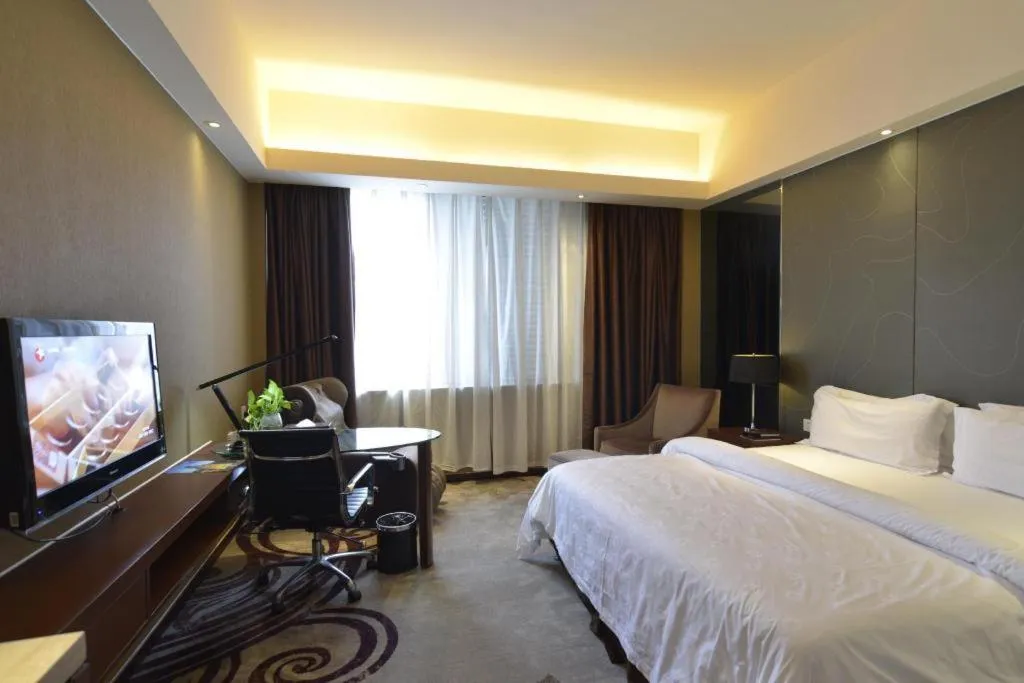 Bed in Metropolo Hotel Hefei Baohe Wandabao Park Metro Station