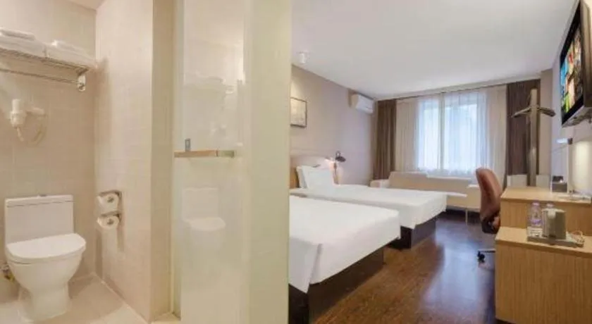 Bed in Jinjiang Inn Select Shanghai Expo Park Dezhou Road