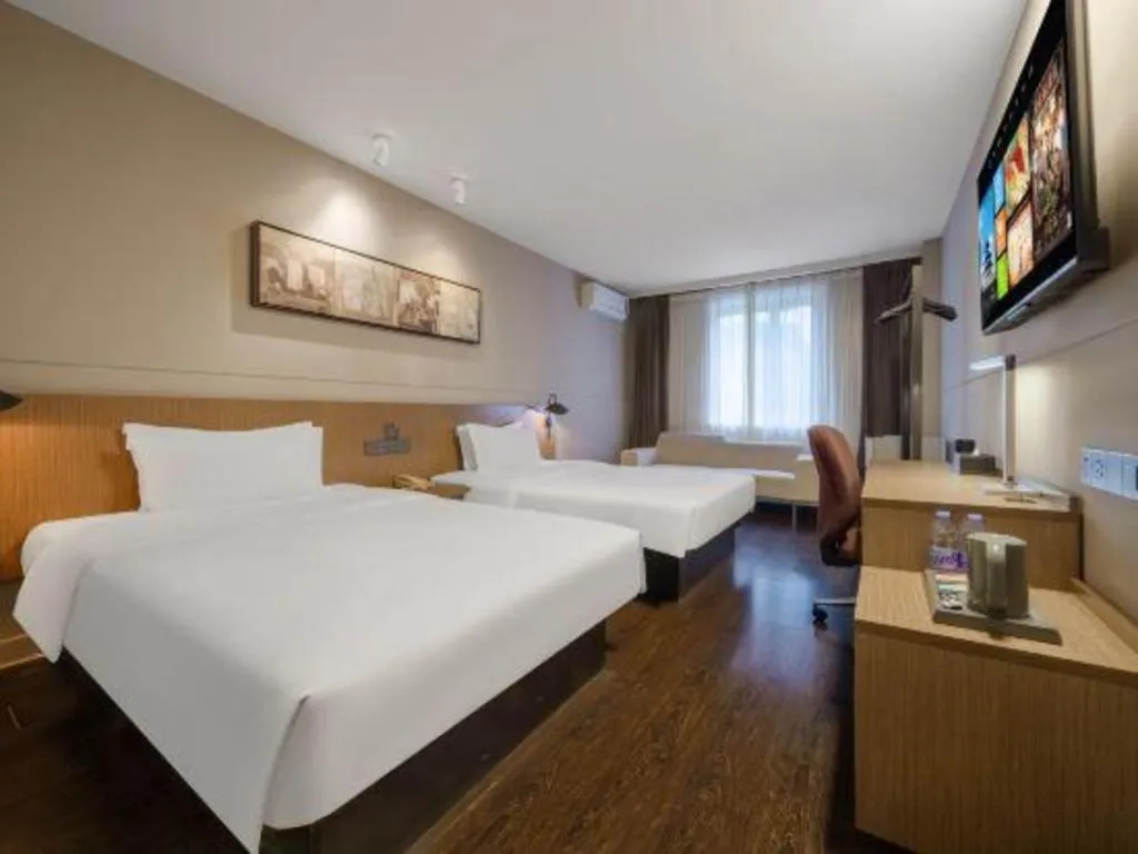 Bed in Jinjiang Inn Select Shanghai Expo Park Dezhou Road